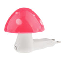 Cute Mushroom Design Wall Lamp LED Night Light with Auto Light Sensor Switch, EU Plug