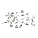 Pack of 30 Vintage Jewelry Charms Family Pendants for DIY Jewelry Craft Xmas Gift