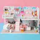 Romantic 1/24 Dollhouse Miniature DIY House Kits Cabin Creative Room Perfect DIY Gift for Friends Lovers and Families