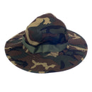 Men Polyester Boonie Cap Sun Bucket Brim Hat Fishing Hiking Sports Supplies 59cm Army Green