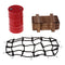 1/10 RC Crawler Car Roof Rack Fixed Luggage Net & Mini Oil Tank & Crate