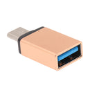 Aluminum USB 3.1 Type-C Converter Adapter for PC Tablet Mobile Phone Gold