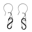 2pcs Multifunctional Outdoor Backpack Hanging Hook Clip Fishing Snaps Keychain Carabiner Clips Hooks for Camping Fishing