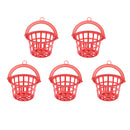 Set of 5pcs Red Mesh Basket for 1/12 Dollhouse Any Rooms Accessory Decoration Kids Pretend Play Toy