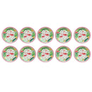 10 Pieces Flamingo Palm Leaves Painted Paper Plates Disposable Kids Girls Party Supplies