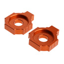 Rear Axle Spindle Adjuster Blocks for KTM DUKE 125200 390 990 Orange