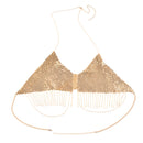Triangle Body Bikini Tassel Chain Necklace Underwear Bra Design Summer Decor