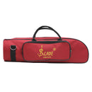 Trumpet Bag Case Carrying Bag Oxford Cloth Cotton Padded With Strap Red