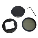 52mm CPL Filter+Lens Cap+Lens Adapter Mount Ring for Gopro Hero 5 Cameras
