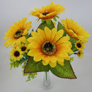 Artificial Sunflower Bouquet Blossom Flower Decor For Wedding Party Tabletop Decor