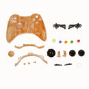 Replacement Case Shell Button Kit for Xbox 360 Controller-Light Wood Grain