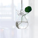 Creative Hanging Vase Clear Glass Angel Shape Flower Pot Home Decoration DIY