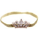 Baby Girls Newborn Princess Shower Party Photo Props Headwear Cute Crown Elastic Headband Gold