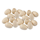 30 Pieces Unpainted Handmade Gifts Supply Plain Wooden Beads Bracelets Necklace DIY 14x20mm