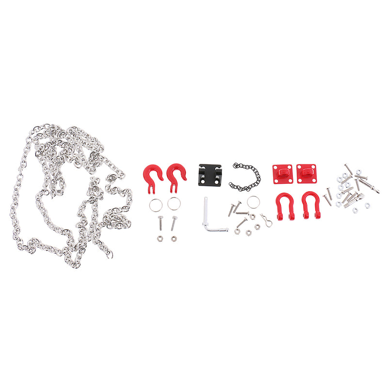 1 Set Metal Tow Hook Chain Shackles for Redcat RC4WD Axial D90 HPI RC Car Parts