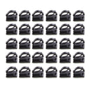 30pcs Cable Clips Adhesive Cord Wire Holder Organizer Clamp Black