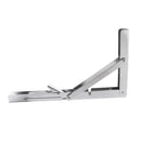 304 Stainless Steel Wall Mounted Folding Triangle Angle Shelf Support Bracket for Boat RV Yacht 59kg