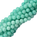 8mm Loose Beads Jewelry Making Strand 15 Inch - Light Blue