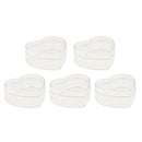 5pcs Romantic Acrylic Love Heart Candy Box Gift Box Wedding Party Favors