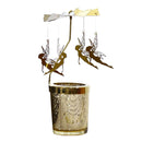 Romantic Candle Holder Stand Spining Tealight Candlestick  Elf