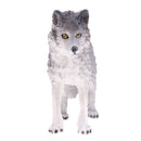 Lifelike Cute Nature Wild Animal Model Figurine Action Figures Kids Playset Toy Gray Wolf