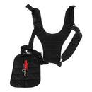 Black Safe Double Shoulder Harness Strap For Brush Cutter Strimmer Trimmer