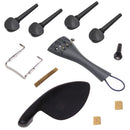 4/4 Violin Fittings Set Chinrest & Tuning Pegs & Tailpiece & Endpin & Tailgut & Clamp