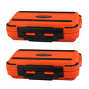 2Pcs Waterproof 2-side Fishing Box Tackle Lures Baits Hooks Swivels Accessories Holder