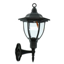 Outdoor Solar Power LED Light Pathway Wall Landscape Mount Garden Fence Lamp