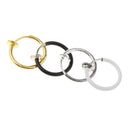 4 Pieces Non-Piercing Clip On Earrings Nose Alloy Ring Body Jewelry Hoop