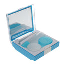 Set Of Portable Convenient Easy To Carry Plastic Small Mirror + Lens Tweezer + Lens Stick + Contact Lens Case Cover + Lens Solution Container 2.68*2.52 inch