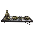 Zen Garden Sand Kit Tealight Holder Relax Spiritural Meditation Home Wedding Party Decor Supplies
