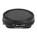 58mm UV Filter w/ Lens Cover + Adapter Ring fo Gopro Hero 5 Waterproof Case