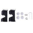 Spark Plug/Head Bolt Covers Wrinkle Black For Harley Superlow - XL 1200T