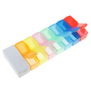 14 Compartments 7 Day Pill Organizer Box Weekly Case with Pill Splitter Cutter - Large Travel Medication Reminder Medicine Dispenser Twice a Day