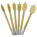 6 pieces HSS Metric 10-25mm Titanium Coated Drill Bit Woodworking Flat Drill