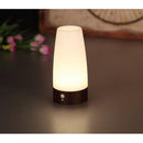 Auto Wood Wireless PIR Motion Sensor LED Night Light Table Desk Lamp Round
