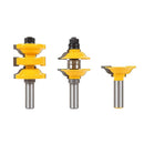 3Pieces 1/2" Shank Ogee Entry & Interior Door Matched R&S Router Bit Set