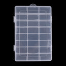 24 Compartment Slots Fishing Box Lure Bait Hook Tackle Box Storage Case with Adjustable Dividers