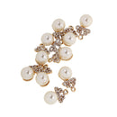 Pack of 10 Crown Pearl Charms for Bracelet Necklace Earring Jewelry Making