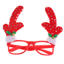 Christmas Glasses Frames Xmas Decor Novelty Fancy Dress Party Props - Antlers