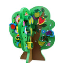 Wooden Fruits Tree Threading Beads Kids Lacing Activity Puzzle Toy Game