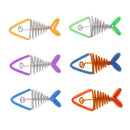 6x Fish Charms Pendant Aluminum Wire Craft Home Garden Christmas Party Decor