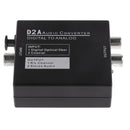Digital Optical Coax to Analog L/R Audio Converter Adapter with Fiber Cable