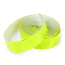 Lightweight Flexible Yellow Gloss Sew On Reflective Tape Safety Caution Tape 33ft x 1inch- Fluorescent Yellow