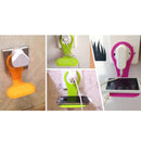 3Pcs Flexible Cell Phone Holder Foldable Phone Wall Charger Hanger Cradle Universal Holder Stand Hook Bracket Support