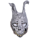 Silver Latex Evil Rabbit Head Mask Halloween Costume Party Fancy Dress Up