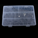 44Pcs Stainless Steel Rubber Cushion Cable Pipe Clamps with Storage Case