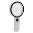 12 LED Light with UV Cheaking Lamp 10x Handheld Magnifier Reading Magnifying Glass Lens Jewelry Antique Loupe for Reading Crafts Hobby