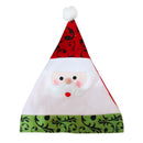 Santa Claus Hat with Delicate Blue and White Embroidery